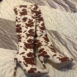 Adorable Knee High Cowboy Print Boots! New! R U Nashville ready?